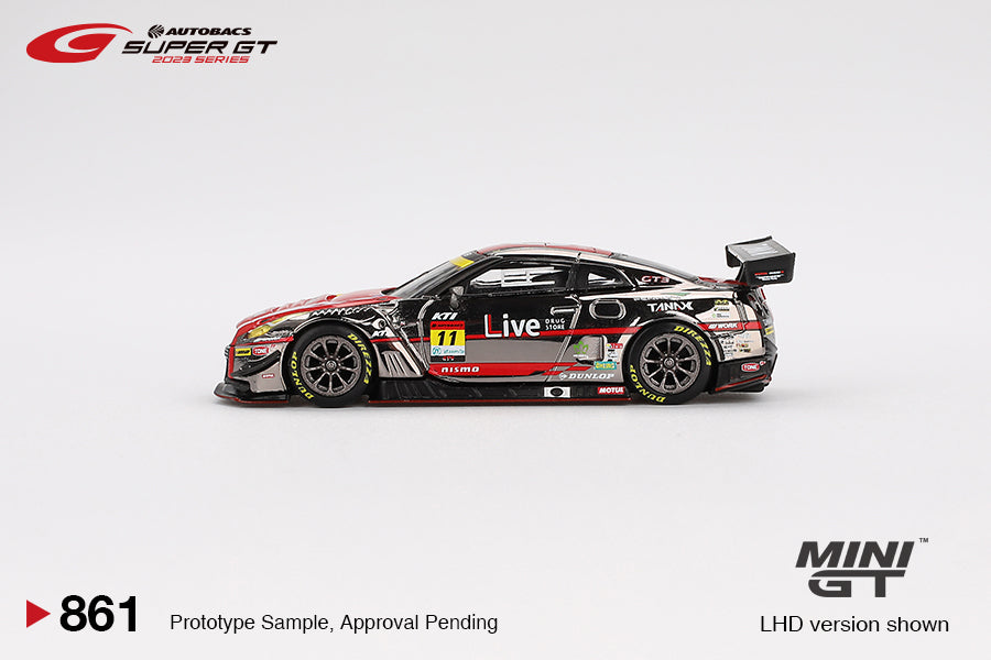 Mini GT - Nissan GT-R NISMO GT3 #11 "GAINER TANAX GT-R" - Scale 1/64 MGT00861-BL Blister Packaging