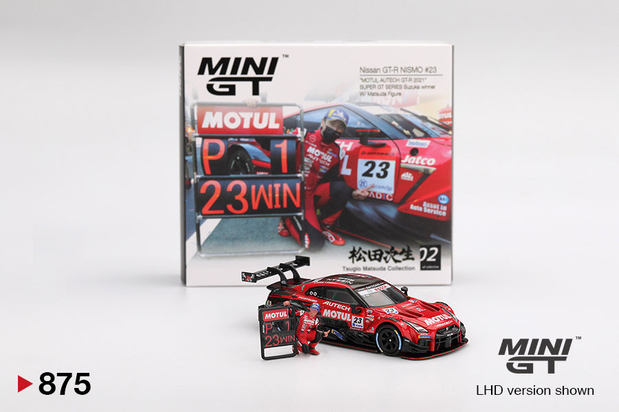 Mini GT - Nissan GT-R NISMO #23 "MOTUL AUTECH GT-R 2021" SUPER GT SERIES Vainqueur Suzuka - Échelle 1/64 MGT00875