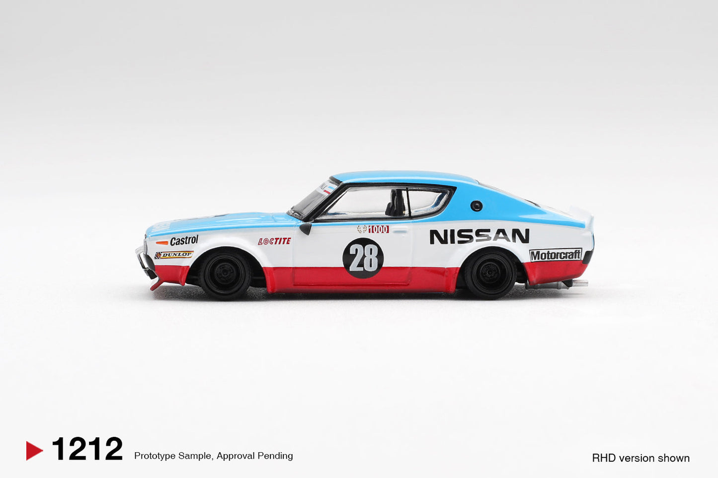 Mini GT - Nissan GT-R (KPGC110) Skyline Kenmeri Liberty Walk Nissan Racing 75 concept 2024 - Échelle 1/64 MGT01212-R