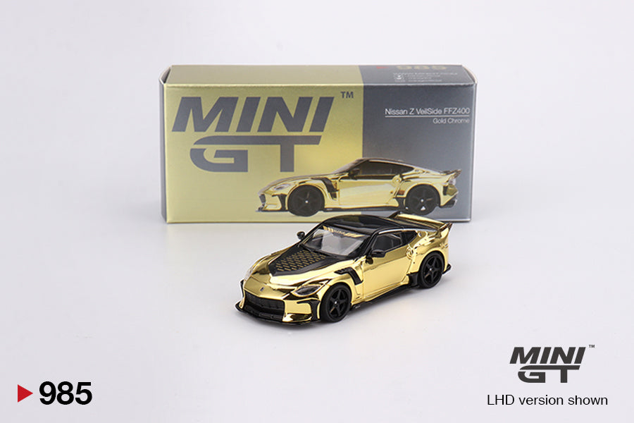 Mini GT - Nissan Z VeilSide FFZ400 Gold Chrome - Scala 1/64 MGT00985-L