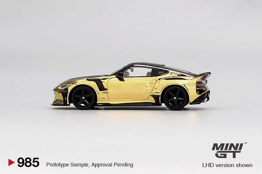 Mini GT - Nissan Z VeilSide FFZ400 Gold Chrome - Scala 1/64 MGT00985-L
