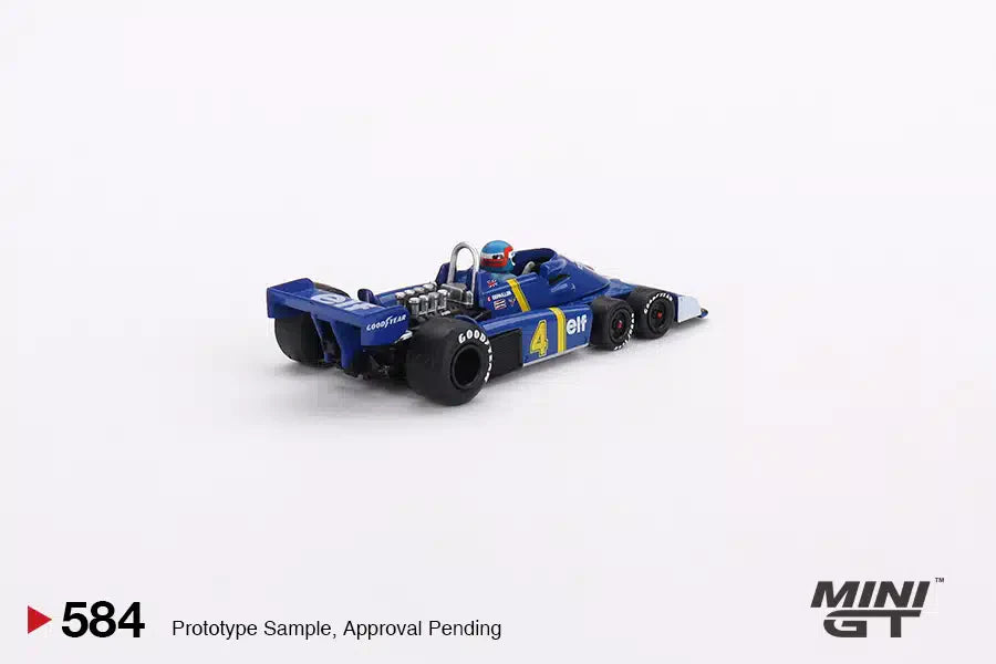Tyrrell P34 n° 4 Patrick Depailler 1976 GP de Suède 2e place - Mini GT - Échelle 1/64 MGT00584