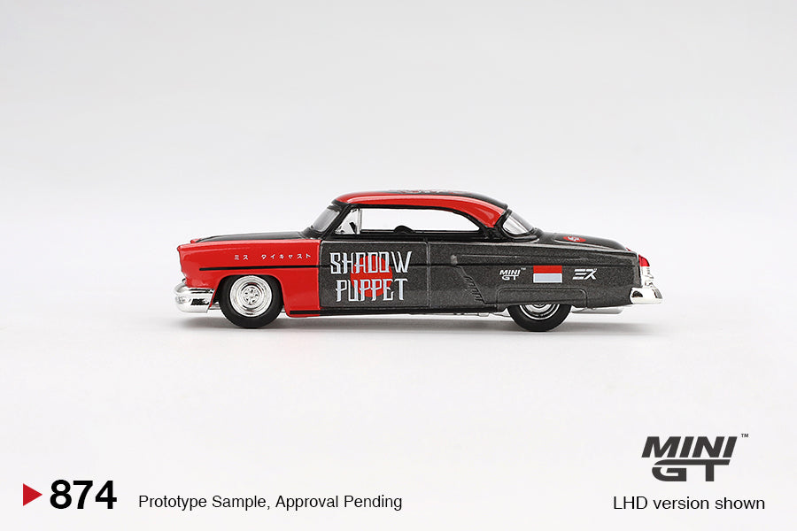 Lincoln Capri Hot Rod 1954 "Shadow Puppet" MINI GT x MIZU Diecast 2024 - Mini GT - Scale 1/64 MGT00874-BL Blister Packaging
