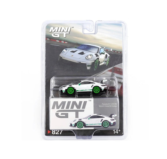 Mini GT - Porsche 911 (992) GT3 RS Hommage à Carrera RS Package - Échelle 1/64 MGT00827-BL Emballage blister