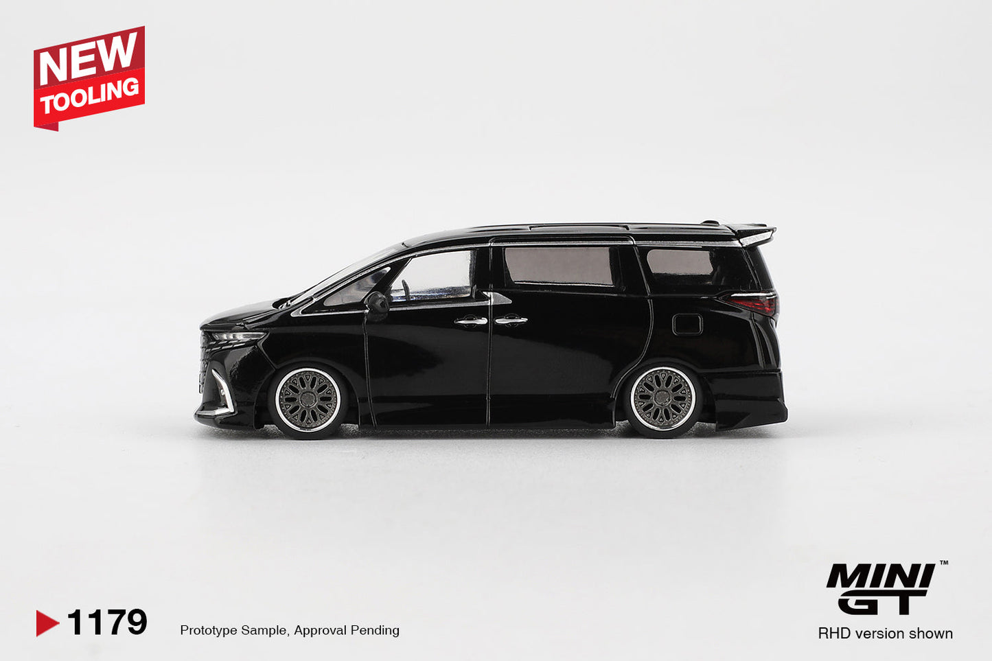 Mini GT - Toyota Alphard 40 KUHL Noir - Échelle 1/64 MGT01179-L