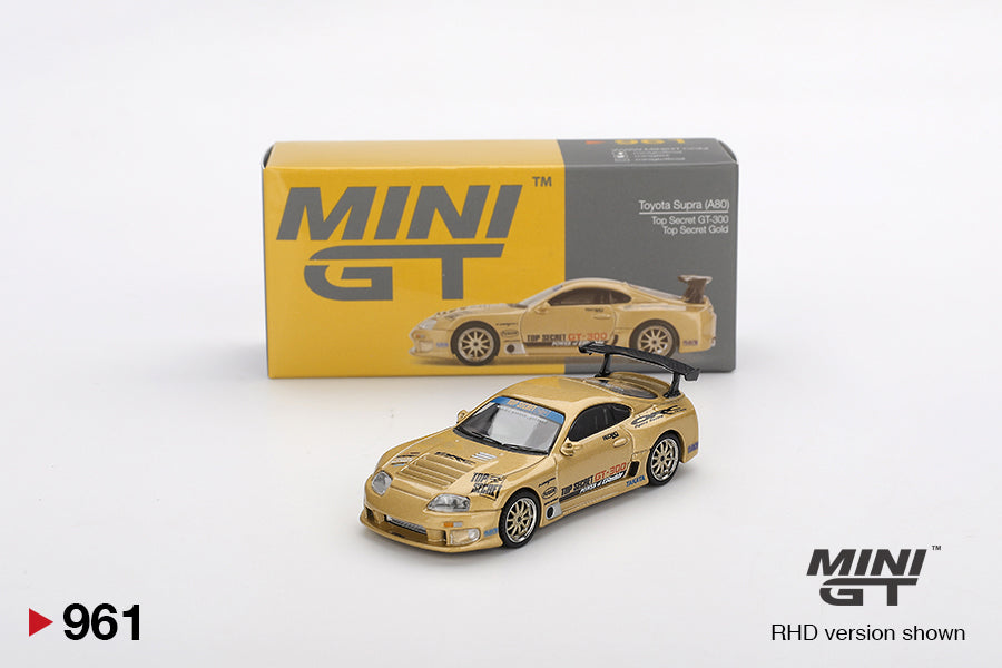 Mini GT - Toyota Supra (A80) Top Secret GT-300 Top Secret Gold - Scala 1/64 MGT00961-R