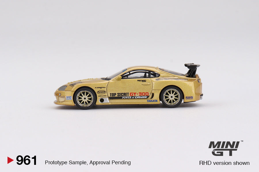 Mini GT - Toyota Supra (A80) Top Secret GT-300 Top Secret Gold - Scala 1/64 MGT00961-R