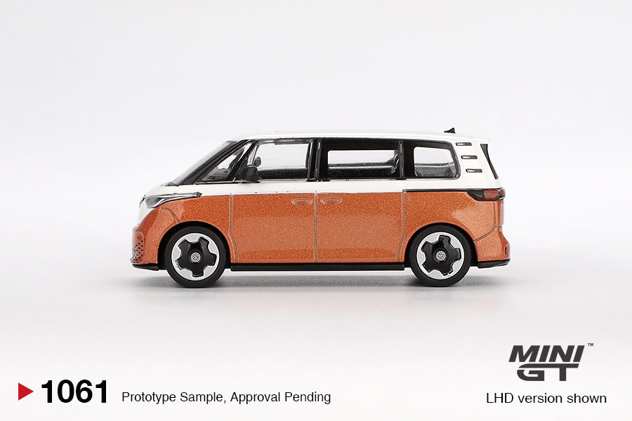 MINI GT - Volkswagen ID.Buzz Candy Blanc Orange Énergique 2024 - Échelle 1/64 MGT01061-L