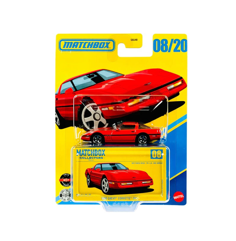 Matchbox - Chevy 1990 Corvette Zr1 #08 - Matchbox Collectors - Échelle 1/64 Environ.