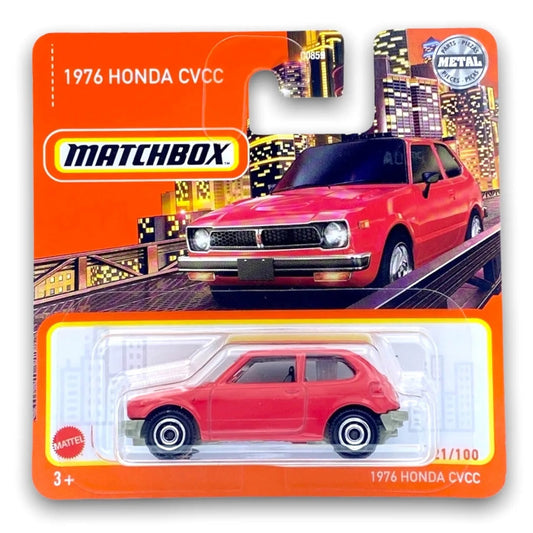 Matchbox - Honda CVCC 1976 Rouge #21 - Matchbox - Échelle 1/64 environ