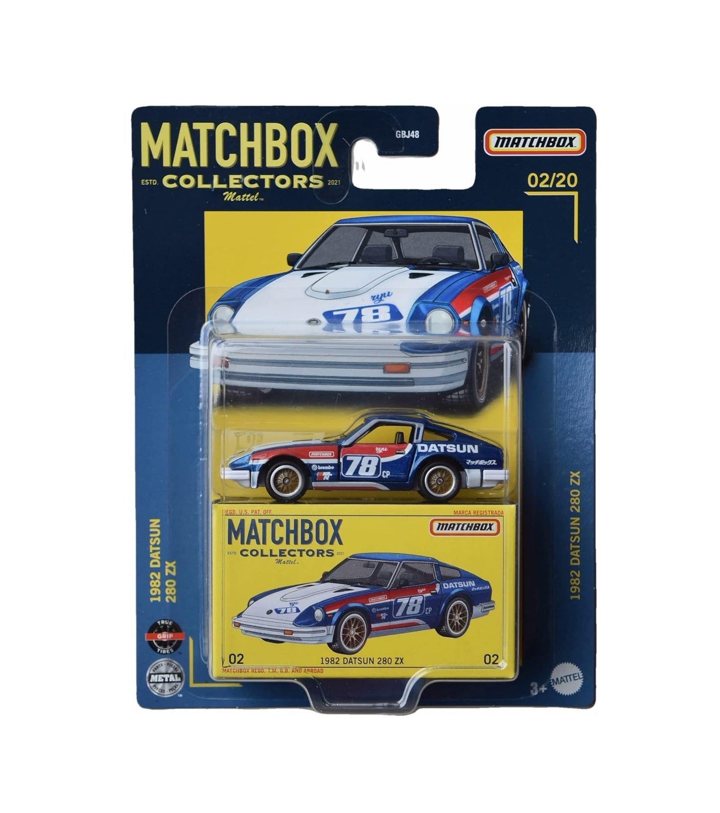 Matchbox Collectors - 1982 Datsun 280 ZX 02/20 - Scale 1/64 Approximately