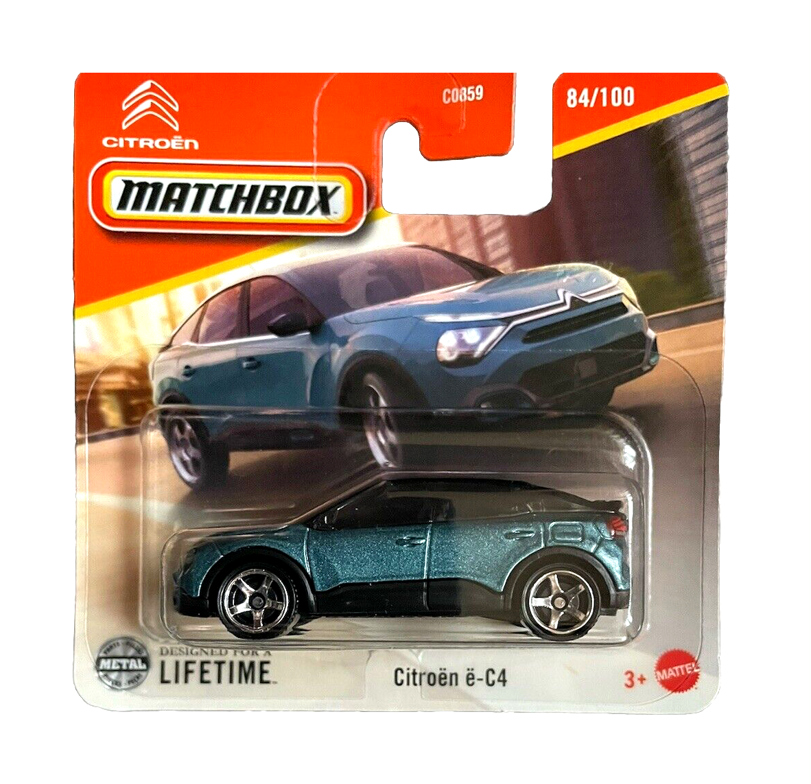 Matchbox - Citroën e-C4 #84 Bleu clair - Échelle 1/64 environ