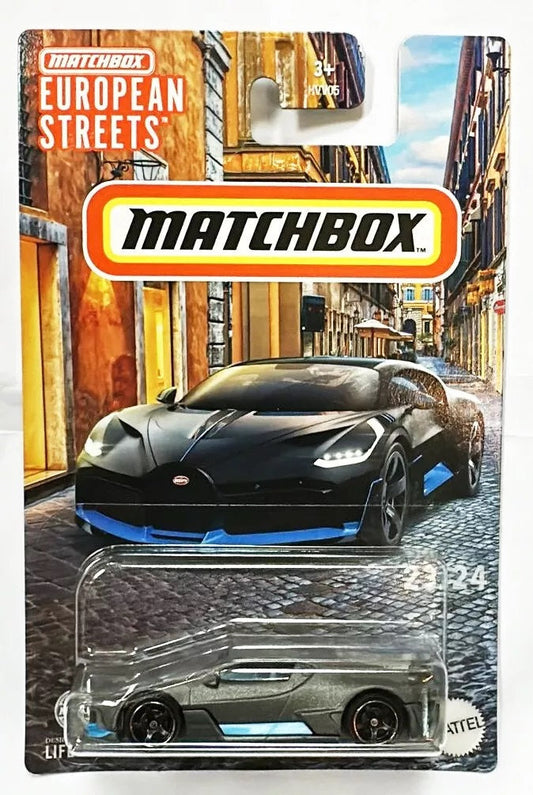 Matchbox - Bugatti DIVO 2018 Série Grise Rues Européennes 23/24 - Matchbox - Échelle 1/64 environ