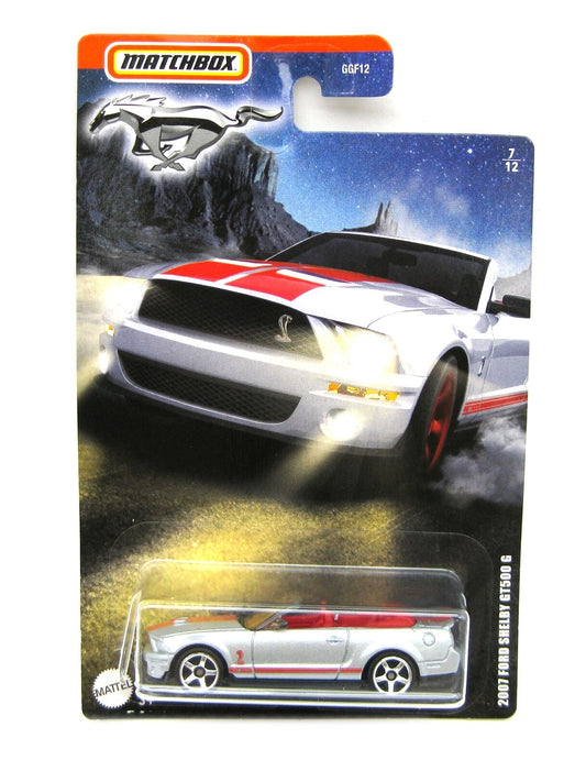 Matchbox - Ford Mustang Shelby GT500 G 2007 Argent - Matchbox - Échelle 1/64 environ