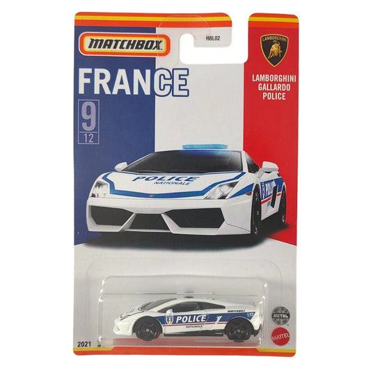 Matchbox - Lamborghini Gallardo Police France Series - Matchbox - Échelle 1/64 environ