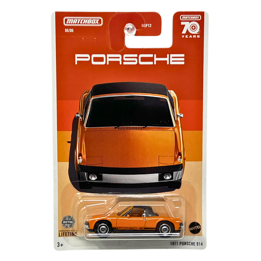 Matchbox - Porsche 914 Orange 1971 - Échelle 1/64 environ