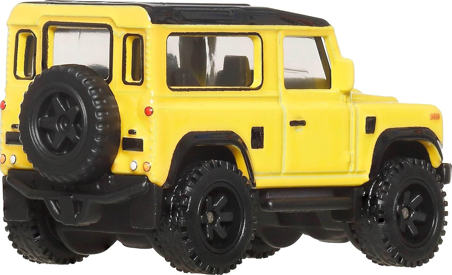 Hot Wheels Premium - Land Rover Defender 90 Yellow - Series Car Culture Off Road - Scale 1/64