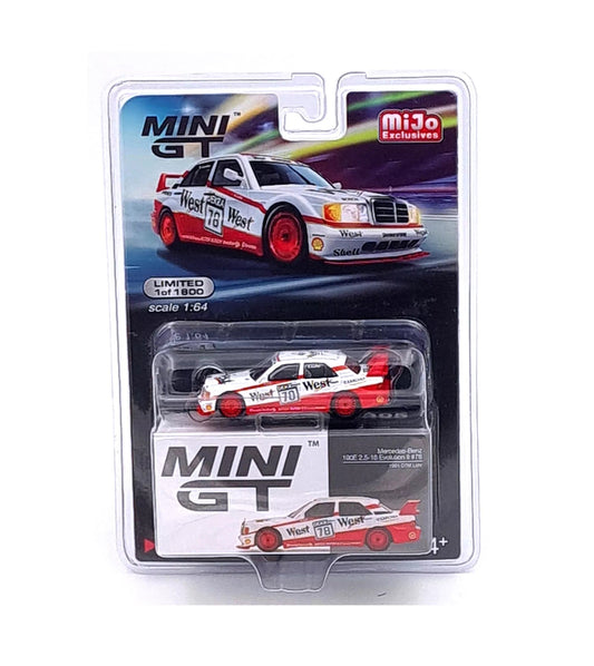 Mini GT - Mercedes-Benz 190E 2.5 16 Evolution II 1991 DTM #78 Lohr MiJo Exclusives - Échelle 1/64 MGT00395-MJ