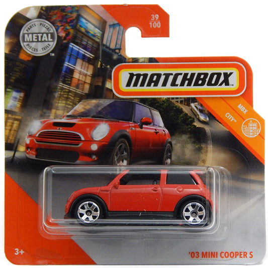 Matchbox - MINI Cooper S Rouge #39 - Matchbox - Échelle 1/64 environ
