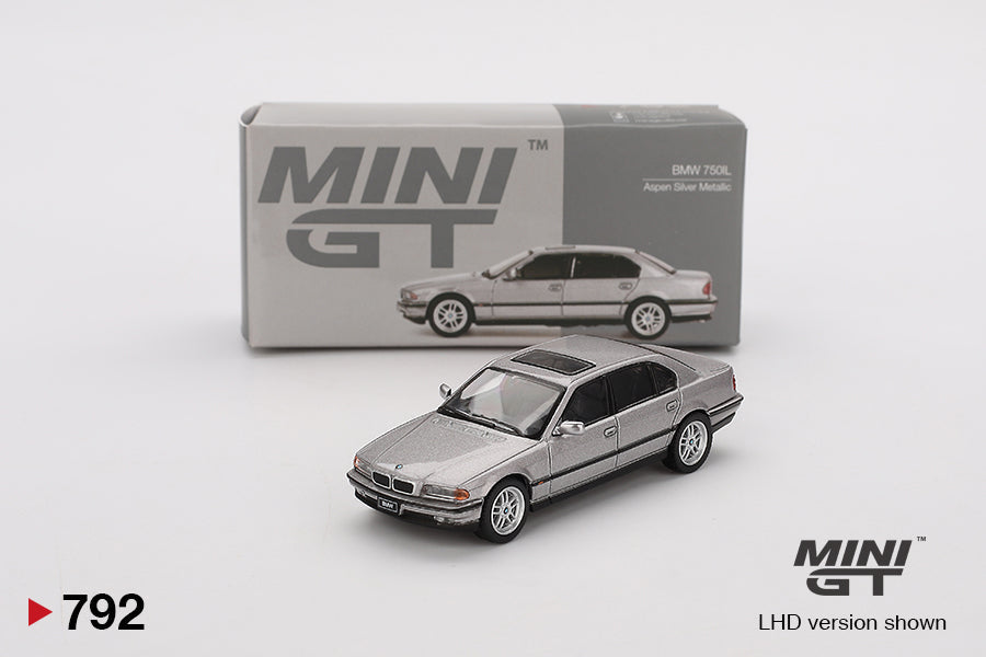 Mini GT - BMW 750IL Argent Aspen Métallisé - Échelle 1/64 MGT00792-R RHD