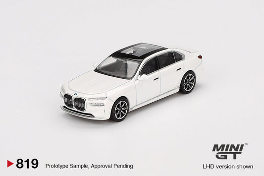 Mini GT - BMW i7 xDrive60 Blanc Minéral - Échelle 1/64 MGT00819-L