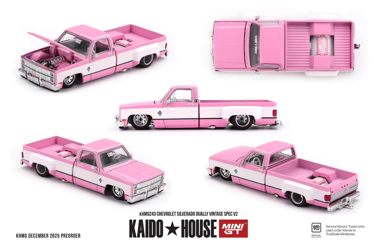 Mini GT - Chevrolet Silverado Dually Vintage Spec V2 1980 - Kaido House - Échelle 1/64 KHMG243