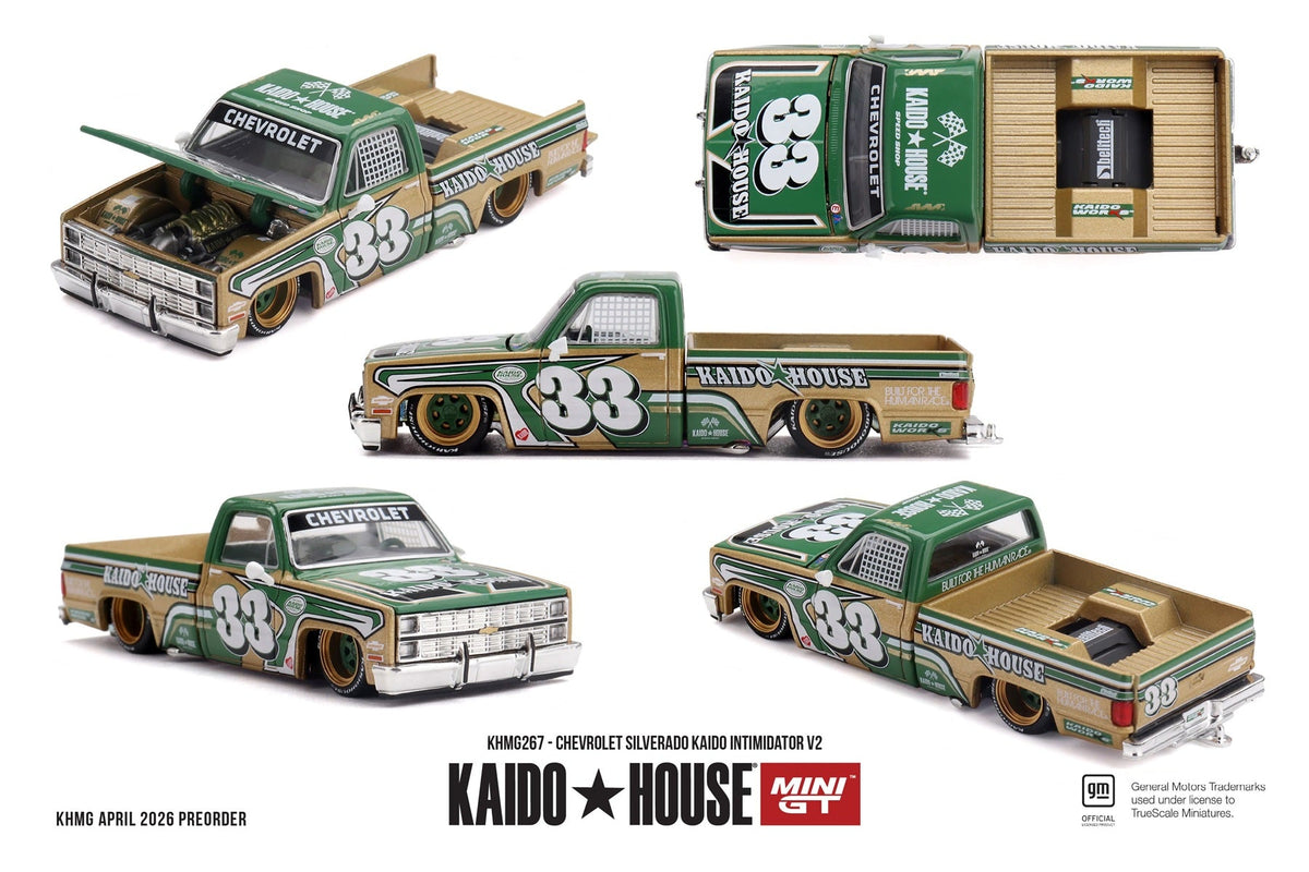 Mini GT - Chevrolet Silverado Initimadator V2 1980 - Kaido House - Échelle 1/64 KHMG267
