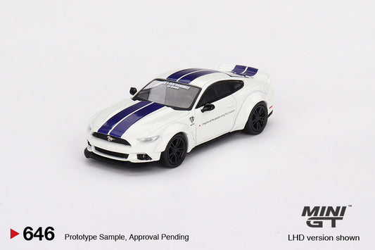 Mini GT - FORD MUSTANG GT LB-WORKS Blanche - Échelle 1/64 MGT00646-R