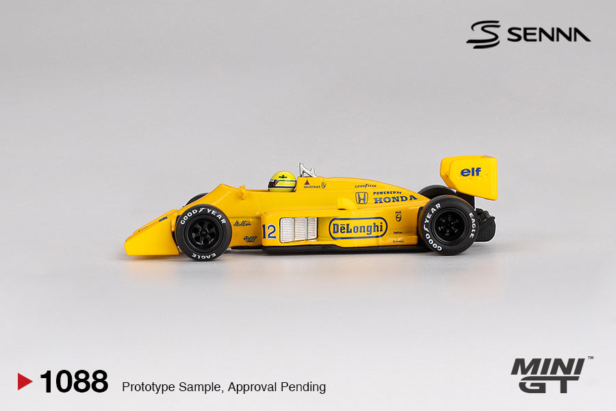 Mini GT - Lotus 99T #12 Ayrton Senna 1987 Monaco Grand Prix Winner - 1/64 Scale MGT01088-L