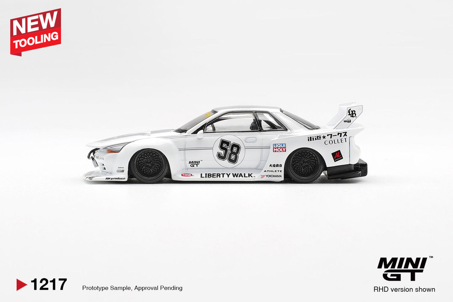 Mini GT - Nissan GTR (R32) LB-Kaido Works TAS 2025 - Scala 1/64 MGT01217-R