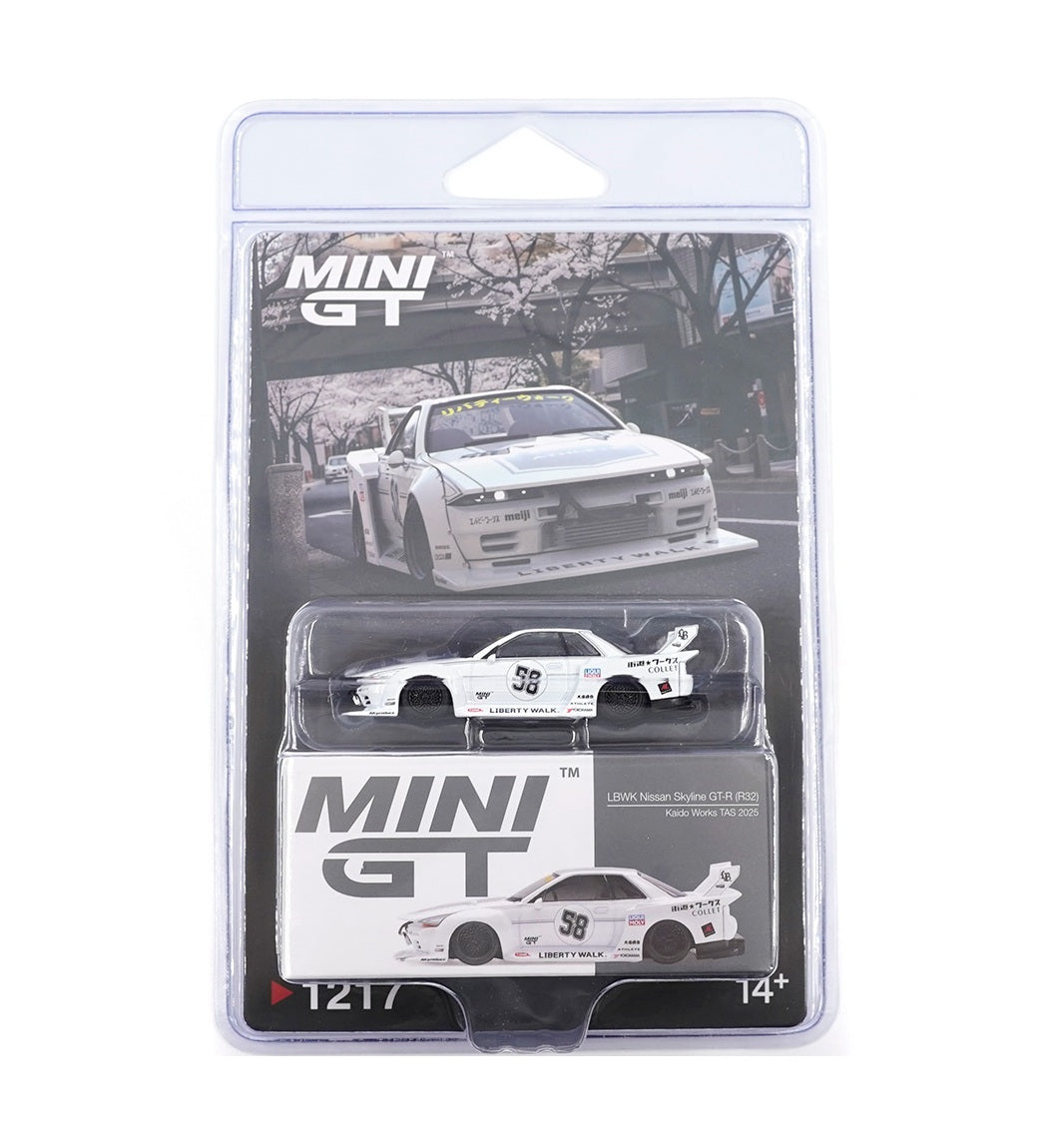 Mini GT - Nissan Skyline GT-R ( R32 ) Kaido Works TAS 2025 - 1/64