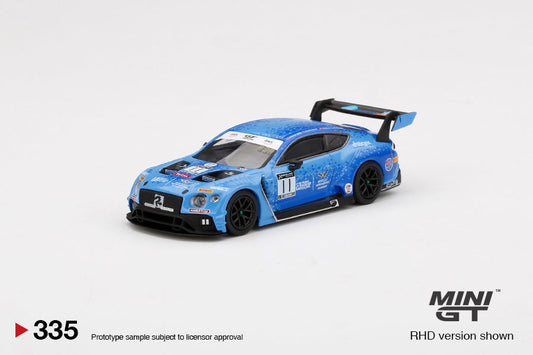 Mini GT - Bentley Continental GT3 n° 11 2020 Total 24 Hrs of Spa - Échelle 1/64 MGT00335-R