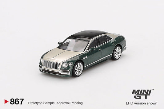 Mini GT - Bentley Flying Spur White Sand Verdant - Échelle 1/64 MGT00867-L