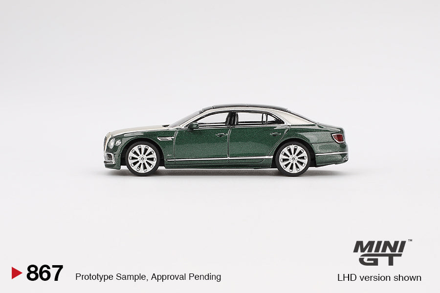 Mini GT - Bentley Flying Spur White Sand Verdant - Échelle 1/64 MGT00867-L