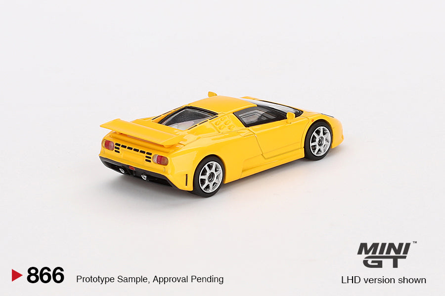 Mini GT - Bugatti EB110 Super Sport Bugatti Jaune - Échelle 1/64 MGT00866-L