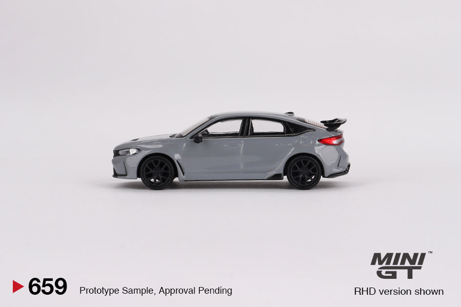 Mini GT - Honda Civic Type R Sonic Gray Pearl 2023 - Échelle 1/64 MGT00659
