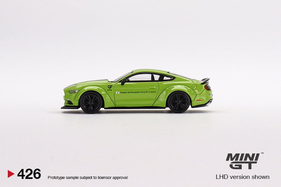 Mini GT - LB-WORKS Ford Mustang Grabber Citron Vert - Échelle 1/64 MGT00426 Conduite à droite