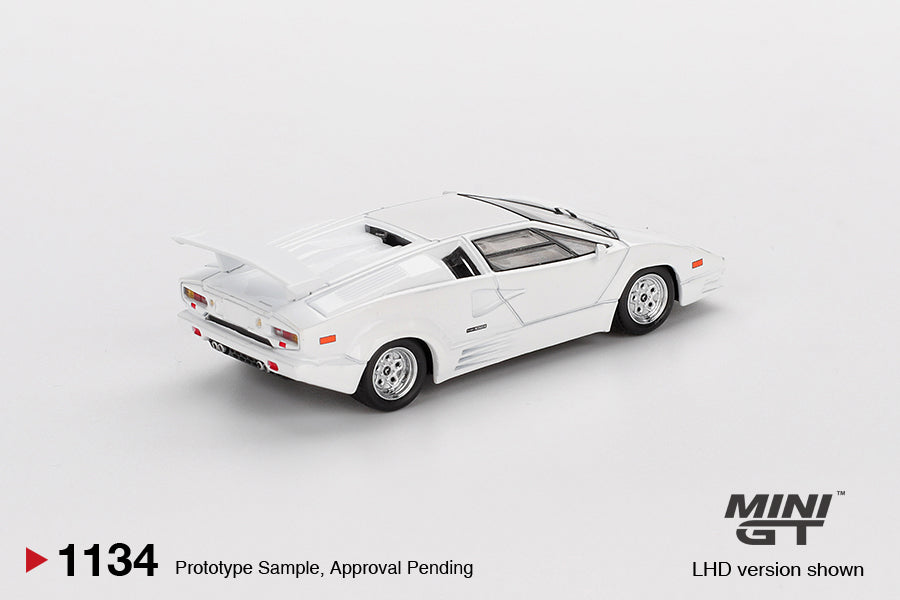 Mini GT - Lamborghini Countach 25th Anniversary White - Scale 1/64 MGT01134-L
