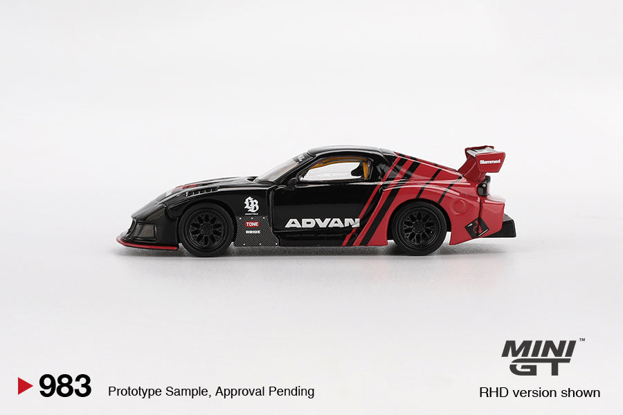 Mini GT - Mazda RX7 LB-Super Silhoutte Advan 2024 - Scale 1/64 MGT00983-BL Blister Packaging