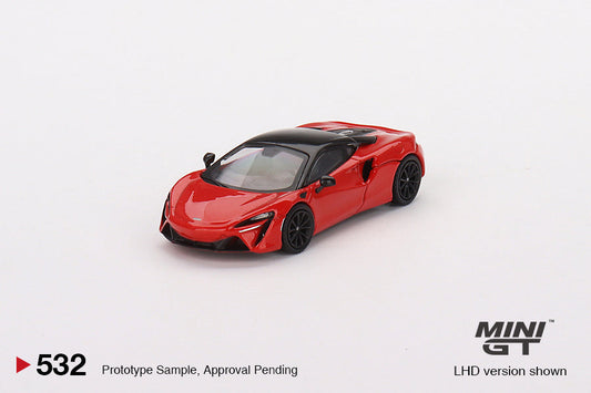Mini GT - McLaren Artura Vermillion Red LHD - Échelle 1/64 MGT00532-L