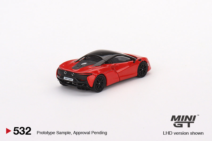 Mini GT - McLaren Artura Vermillion Red LHD - Échelle 1/64 MGT00532-L