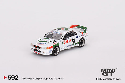 Mini GT - Nissan Skyline GT-R (R32) Gr. A n° 23, vainqueur de la course Macau Guia 1990 RDH - Échelle 1/64 MGT00592