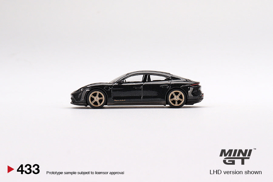 Mini GT - Porsche Taycan Turbo S Volcano Gray Metallic MiJo Exclusives - Scale 1/64 MGT00433-MJ