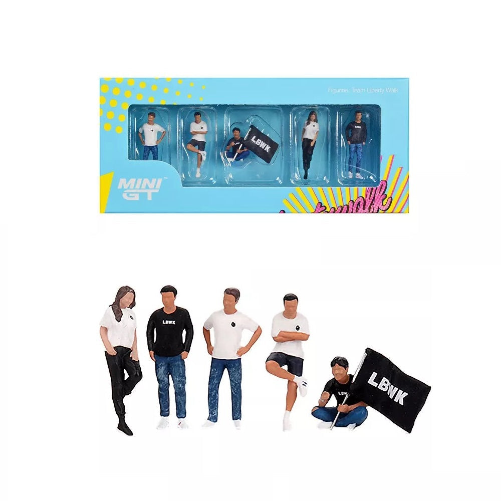 Mini GT - Team Liberty Walk Set 5 personnages - Échelle 1/64 MGTAC27