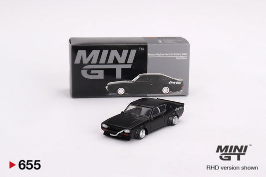 Mini GT - Nissan Skyline Kenmeri Liberty Walk Noir Mat RDH - Échelle 1/64 MGT00655
