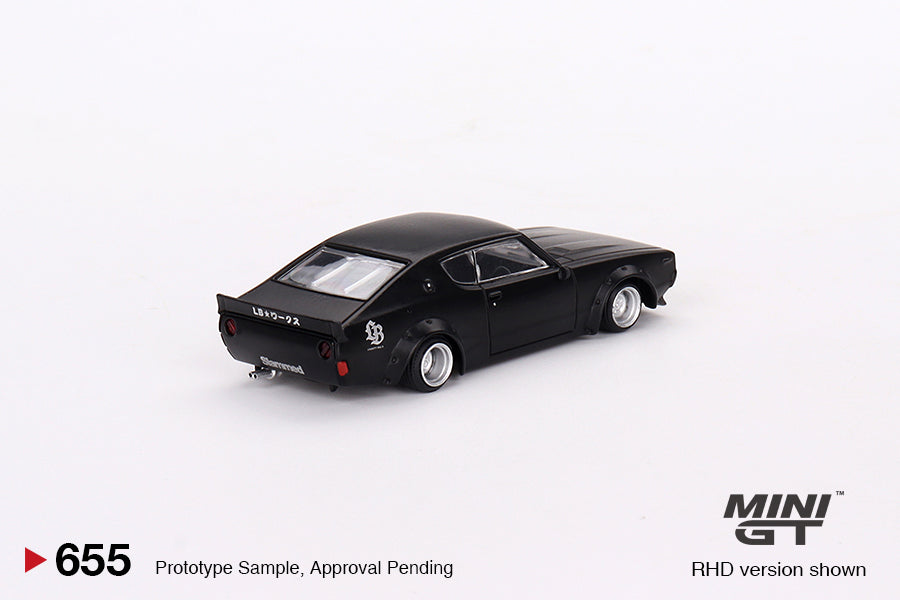 Mini GT - Nissan Skyline Kenmeri Liberty Walk Noir Mat RDH - Échelle 1/64 MGT00655