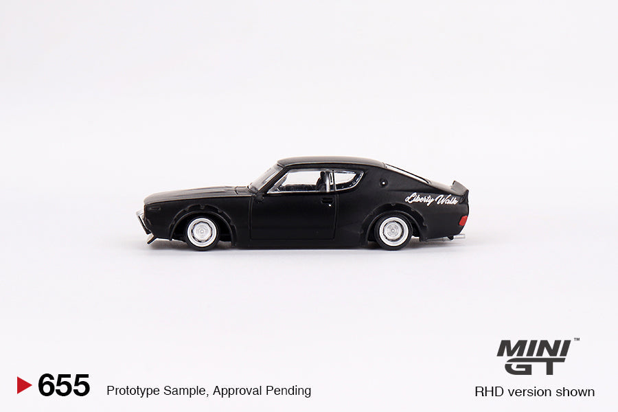 Mini GT - Nissan Skyline Kenmeri Liberty Walk Noir Mat RDH - Échelle 1/64 MGT00655