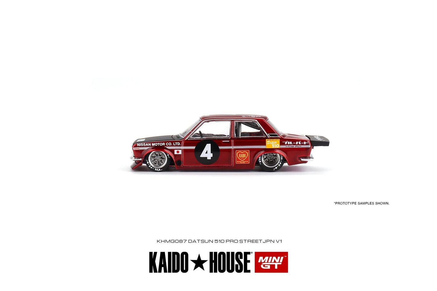 Mini GT - Datsun 510 Pro Street JPN V1 - KAIDO HOUSE - Échelle 1/64 KHMG087