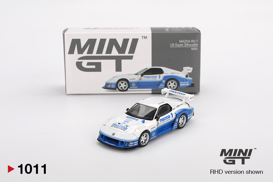 Mini GT - Mazda RX-7 LB-Super Silhouette IMSA 2024 - Scale 1/64 MGT01011-BL Blister Packaging