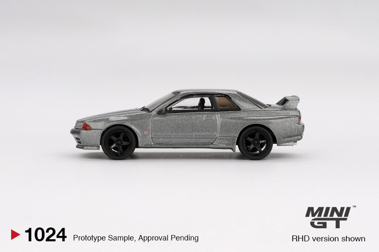 Mini Gt - Nissan Skyline GT-R (Nismo BNR32 CRS Version) Dark Metal Grey 1992 - Scala 1/64 MGT01024-R